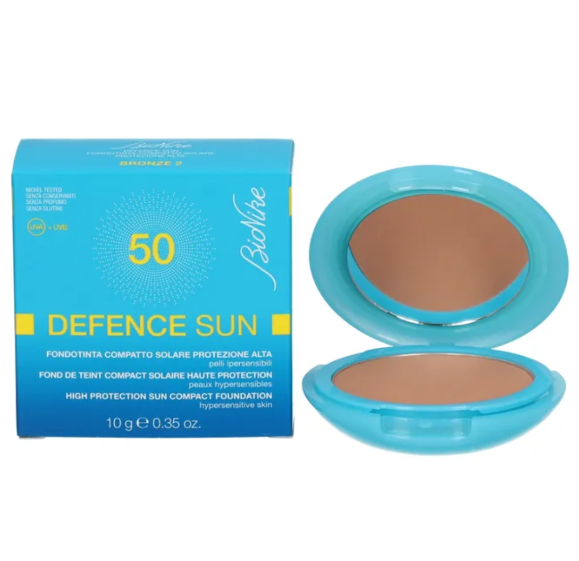 Defence Sun Compact | Fond de Teint | SPF 50 - N.2 BRONZE